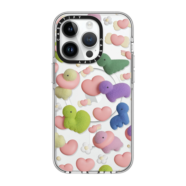 PETTYDUST x CASETiFY iPhone 14 Pro Case Clear Clear Case MagSafe Compatible We are small but precious dinosaurs! PETTYDUST x CASETiFY iPhone 14 Pro Case Clear Clear Case MagSafe Compatible We are small but precious dinosaurs!