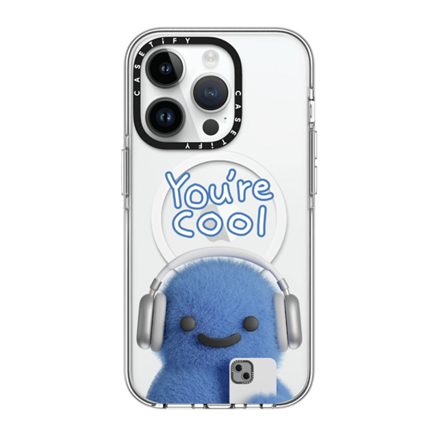 PETTYDUST x CASETiFY iPhone 14 Pro ケース クリア クリア ケース MagSafe対応 You're cool PANG