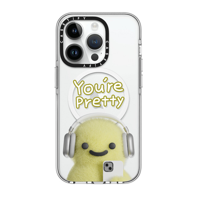 PETTYDUST x CASETiFY iPhone 14 Pro Case Clear Clear Case MagSafe Compatible you're pretty MANG PETTYDUST x CASETiFY iPhone 14 Pro Case Clear Clear Case MagSafe Compatible you're pretty MANG