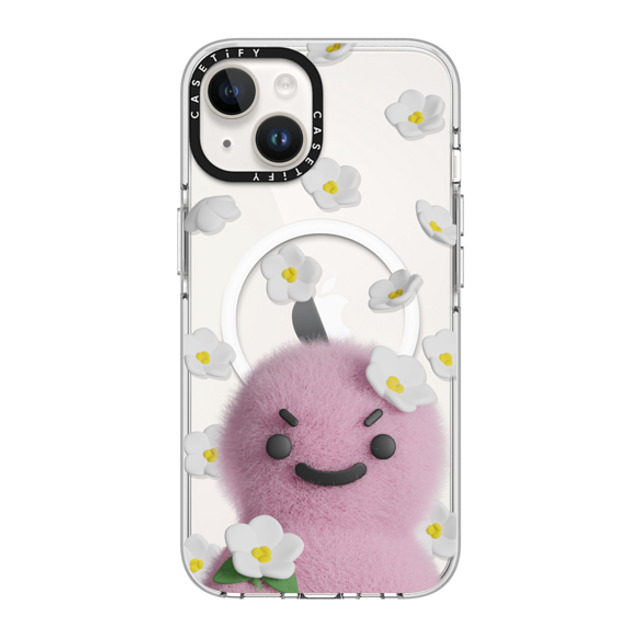 PETTYDUST x CASETiFY iPhone 14 ケース クリア クリア ケース MagSafe対応 flower nang