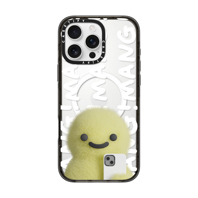 PETTYDUST x CASETiFY iPhone 16 Pro Max ケース ブラック インパクトケース MagSafe対応 Mang Dinosaurs and Phones