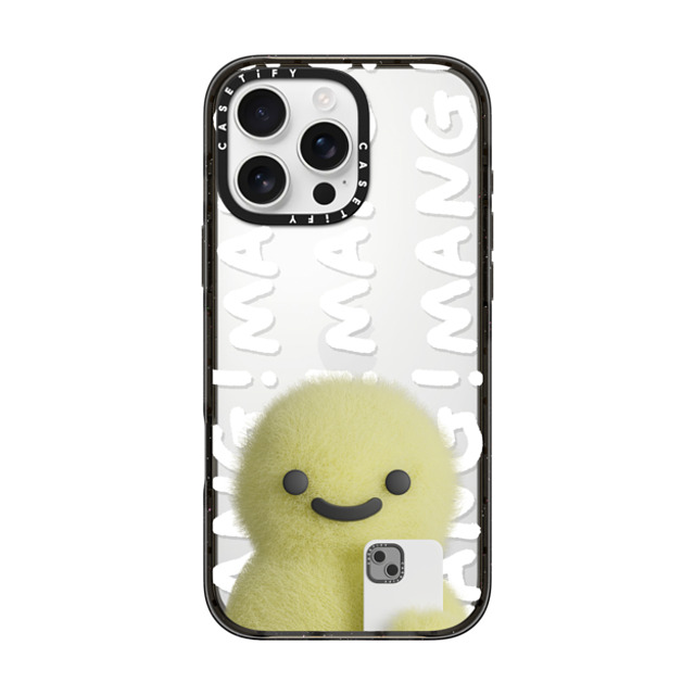 PETTYDUST x CASETiFY iPhone 16 Pro Max ケース ブラック インパクトケース Mang Dinosaurs and Phones