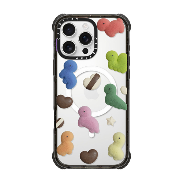 PETTYDUST x CASETiFY iPhone 16 Pro Max Case Heart,Dinosaur Black ウルトラ インパクトケース MagSafe 対応 Valentine with the Dinosaur Guardians Father's Day PETTYDUST x CASETiFY iPhone 16 Pro Max Case Heart,Dinosaur Black ウルトラ インパクトケース MagSafe 対応 Valentine with the Dinosaur Guardians Father's Day