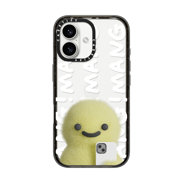 PETTYDUST x CASETiFY iPhone 16 ケース ブラック インパクトケース Mang Dinosaurs and Phones