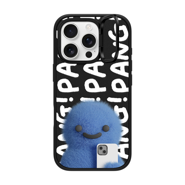 PETTYDUST x CASETiFY iPhone 16 Pro ケース マットブラック インパクトリングスタンドケース MagSafe対応 Pang Dinosaurs and Phones