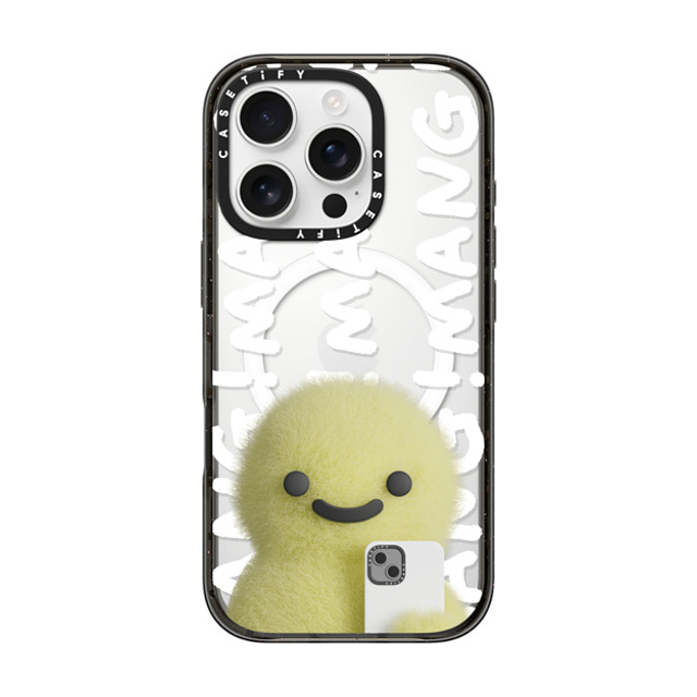 PETTYDUST x CASETiFY iPhone 16 Pro ケース ブラック インパクトケース MagSafe対応 Mang Dinosaurs and Phones