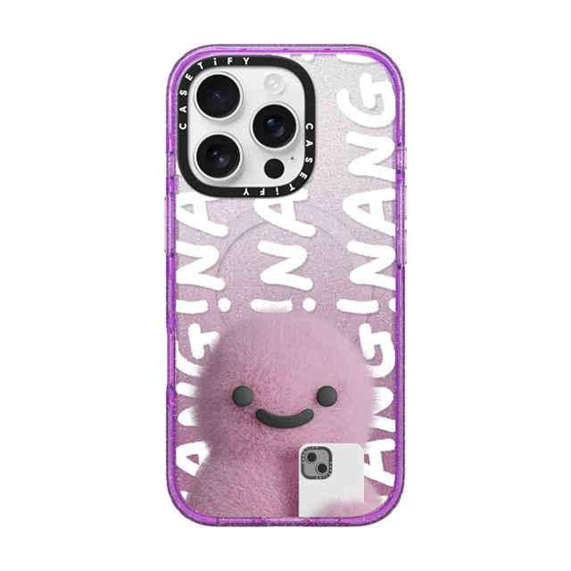 PETTYDUST x CASETiFY iPhone 16 Pro Case Glitter Purple Impact Case MagSafe Compatible Nang Dinosaurs and Phones PETTYDUST x CASETiFY iPhone 16 Pro Case Glitter Purple Impact Case MagSafe Compatible Nang Dinosaurs and Phones
