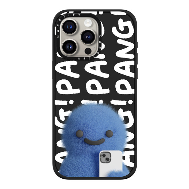 PETTYDUST x CASETiFY iPhone 15 Pro Max ケース マットブラック インパクトケース MagSafe対応 Pang Dinosaurs and Phones