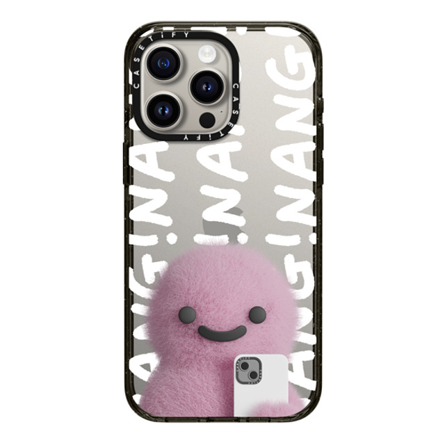 PETTYDUST x CASETiFY iPhone 15 Pro Max ケース ブラック インパクトケース Nang Dinosaurs and Phones