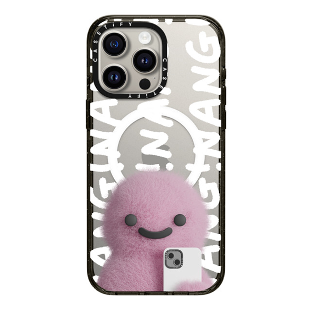 PETTYDUST x CASETiFY iPhone 15 Pro Max ケース ブラック インパクトケース MagSafe対応 Nang Dinosaurs and Phones