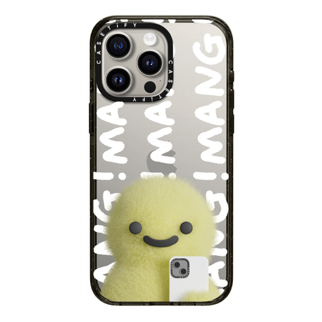 PETTYDUST x CASETiFY iPhone 15 Pro Max ケース ブラック インパクトケース Mang Dinosaurs and Phones