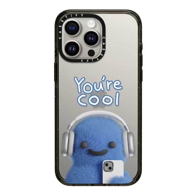 PETTYDUST x CASETiFY iPhone 15 Pro Max ケース ブラック インパクトケース You're cool PANG