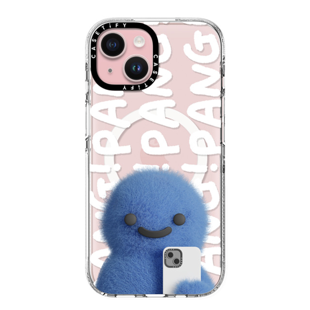 PETTYDUST x CASETiFY iPhone 15 ケース クリア クリア ケース MagSafe対応 Pang Dinosaurs and Phones