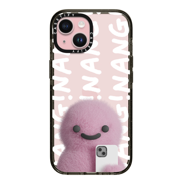 PETTYDUST x CASETiFY iPhone 15 ケース ブラック インパクトケース Nang Dinosaurs and Phones