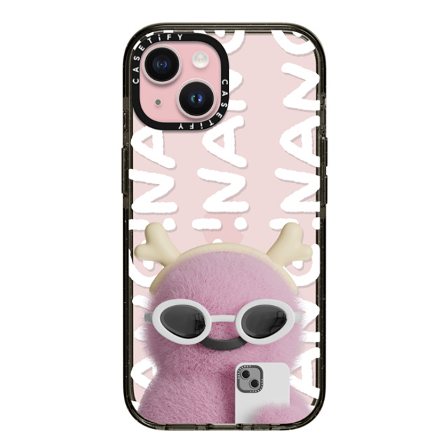 PETTYDUST x CASETiFY iPhone 15 ケース ブラック インパクトケース NANG 2024 NEW YEAR!