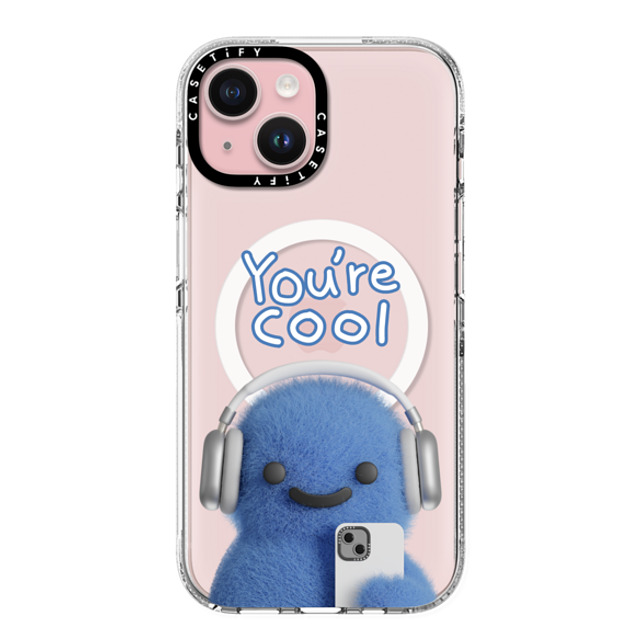 PETTYDUST x CASETiFY iPhone 15 ケース クリア クリア ケース MagSafe対応 You're cool PANG