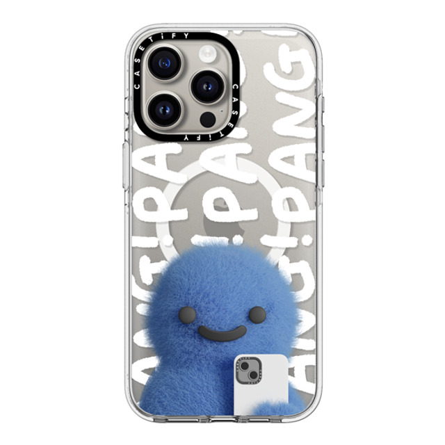 PETTYDUST x CASETiFY iPhone 15 Pro Max ケース クリア クリア ケース MagSafe対応 Pang Dinosaurs and Phones