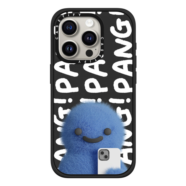 PETTYDUST x CASETiFY iPhone 15 Pro ケース マットブラック インパクトケース MagSafe対応 Pang Dinosaurs and Phones