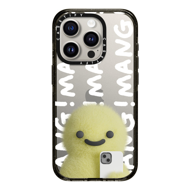 PETTYDUST x CASETiFY iPhone 15 Pro ケース ブラック インパクトケース Mang Dinosaurs and Phones