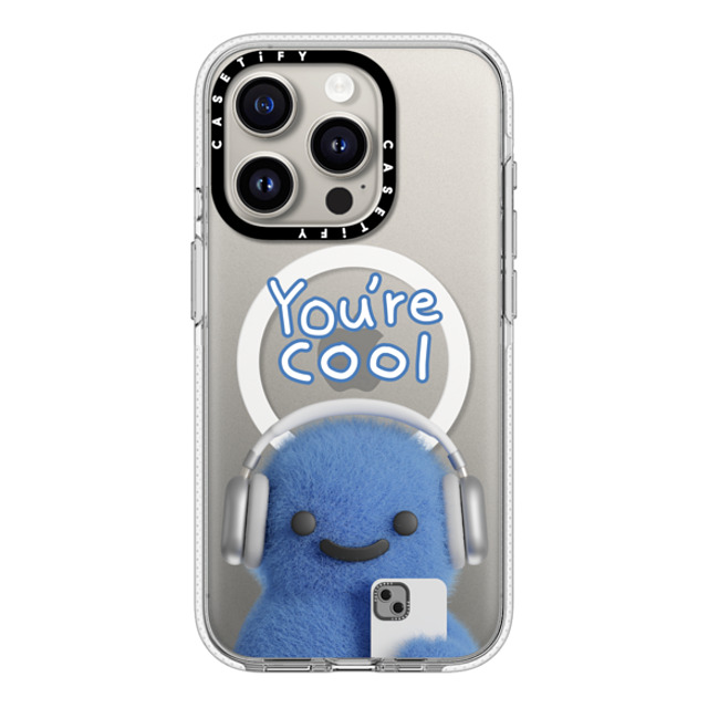 PETTYDUST x CASETiFY iPhone 15 Pro ケース クリア クリア ケース MagSafe対応 You're cool PANG