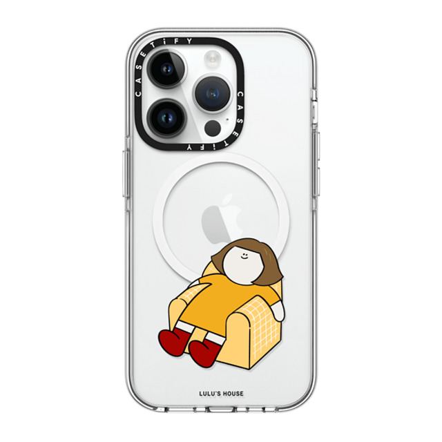 CASETiFY iPhone 14 Pro Case Clear Clear Case MagSafe Compatible Hi I Am Lulu by Lulu lulu huang CASETiFY iPhone 14 Pro Case Clear Clear Case MagSafe Compatible Hi I Am Lulu by Lulu lulu huang