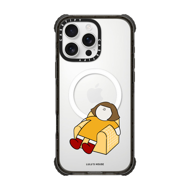 CASETiFY iPhone 16 Pro Max Case Black ウルトラ インパクトケース MagSafe 対応 Hi I Am Lulu by Lulu lulu huang CASETiFY iPhone 16 Pro Max Case Black ウルトラ インパクトケース MagSafe 対応 Hi I Am Lulu by Lulu lulu huang