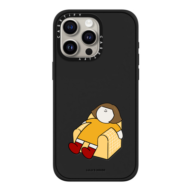 CASETiFY iPhone 15 Pro Max Case Matte Black Impact Case MagSafe Compatible Hi I Am Lulu by Lulu lulu huang CASETiFY iPhone 15 Pro Max Case Matte Black Impact Case MagSafe Compatible Hi I Am Lulu by Lulu lulu huang