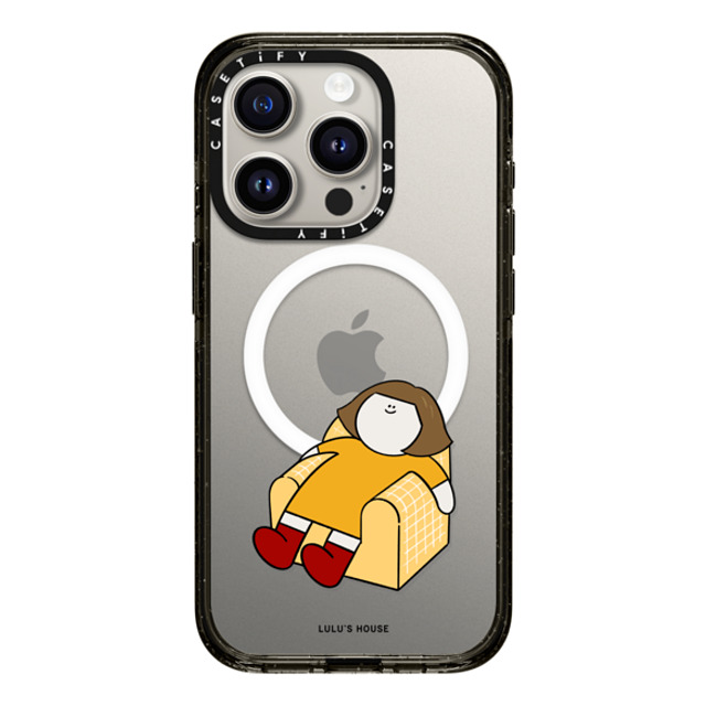 CASETiFY iPhone 15 Pro Case Black Impact Case MagSafe Compatible Hi I Am Lulu by Lulu lulu huang CASETiFY iPhone 15 Pro Case Black Impact Case MagSafe Compatible Hi I Am Lulu by Lulu lulu huang
