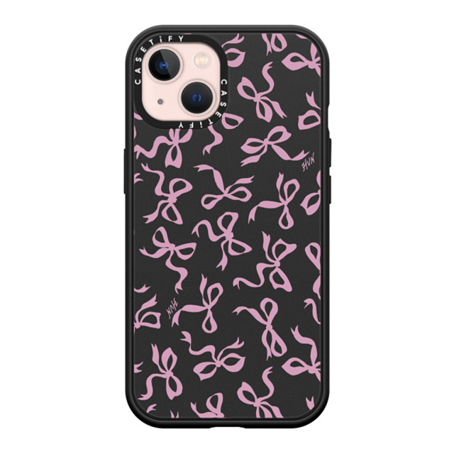 HVN by Harley Viera-Newton x CASETiFY iPhone 13 ケース マットブラック インパクトケース MagSafe対応 BOWS