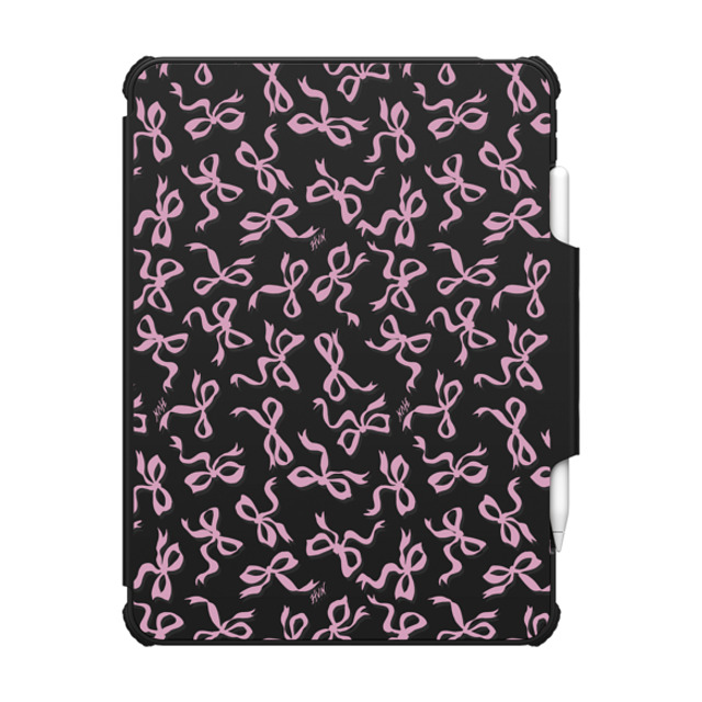 HVN by Harley Viera-Newton x CASETiFY iPad Air 11 (M2) ブラック インパクト フォリオ ケース BOWS