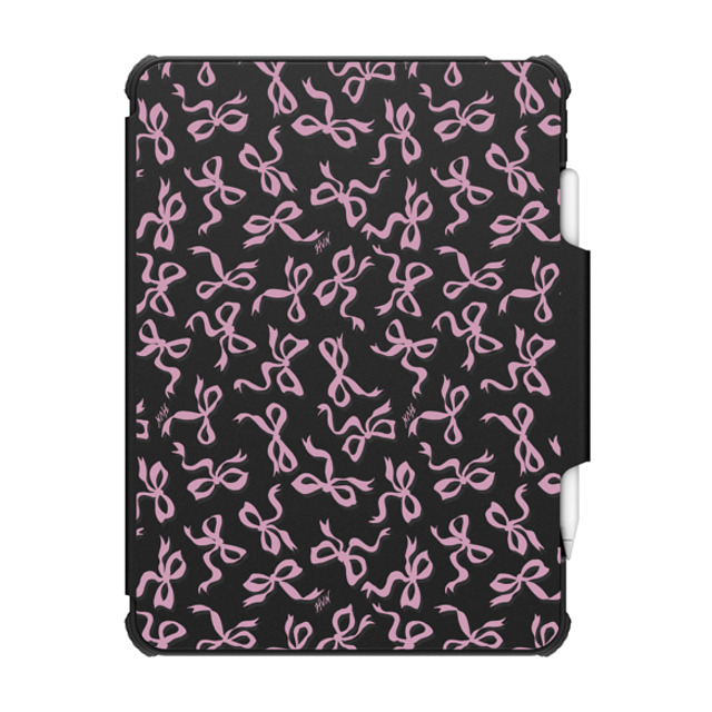 HVN by Harley Viera-Newton x CASETiFY iPad Pro 12.9 (第5/6世代) ブラック インパクト フォリオ ケース BOWS