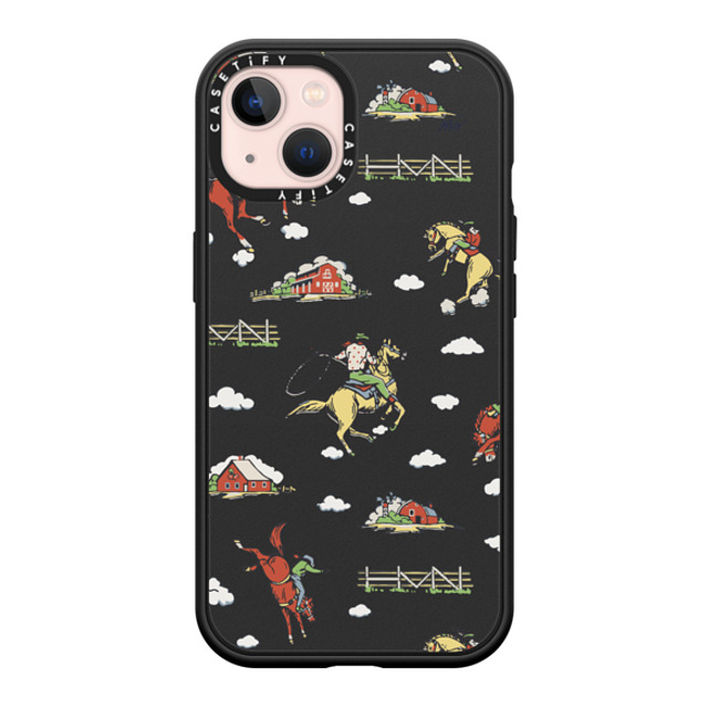 HVN by Harley Viera-Newton x CASETiFY iPhone 13 ケース マットブラック インパクトケース MagSafe対応 RODEO COWBOY