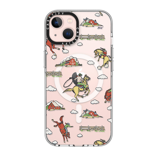 HVN by Harley Viera-Newton x CASETiFY iPhone 13 ケース クリア クリア ケース MagSafe対応 RODEO COWBOY