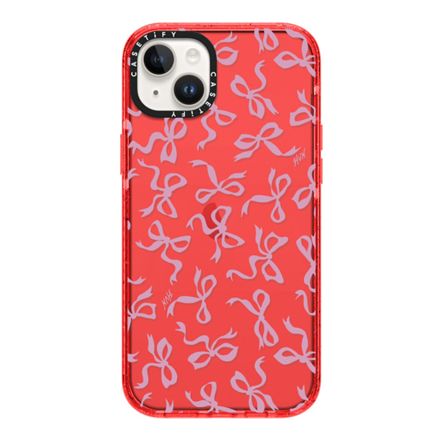 HVN by Harley Viera-Newton x CASETiFY iPhone 14 Plus ケース レッド インパクトケース BOWS