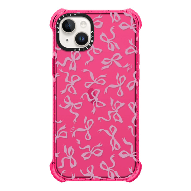 HVN by Harley Viera-Newton x CASETiFY iPhone 14 Plus ケース Bubble Gum ウルトラインパクトケース BOWS