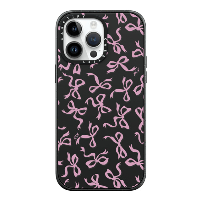 HVN by Harley Viera-Newton x CASETiFY iPhone 14 Pro Max ケース マットブラック インパクトケース BOWS