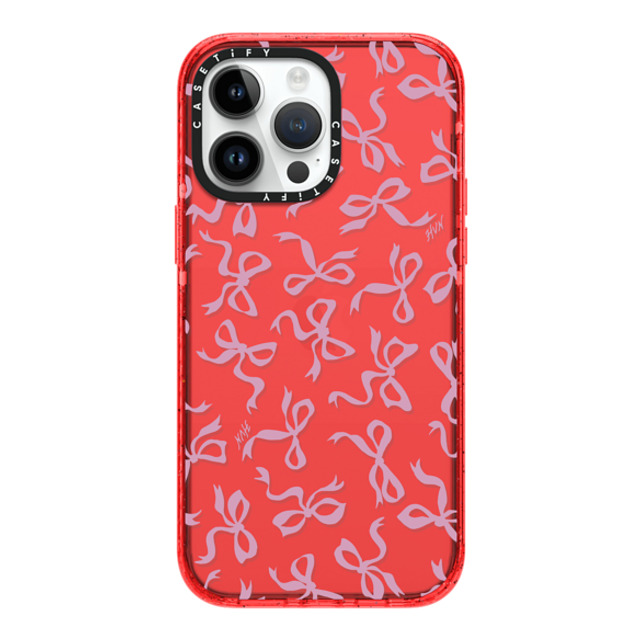 HVN by Harley Viera-Newton x CASETiFY iPhone 14 Pro Max ケース レッド インパクトケース BOWS