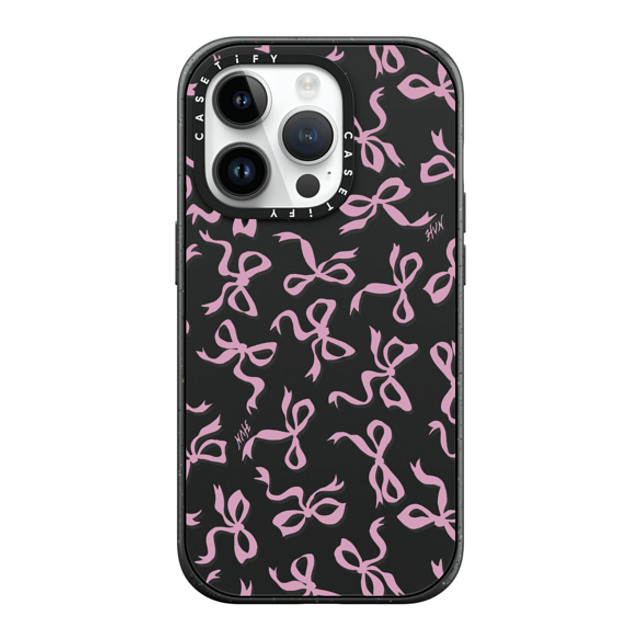 HVN by Harley Viera-Newton x CASETiFY iPhone 14 Pro ケース マットブラック インパクトケース BOWS