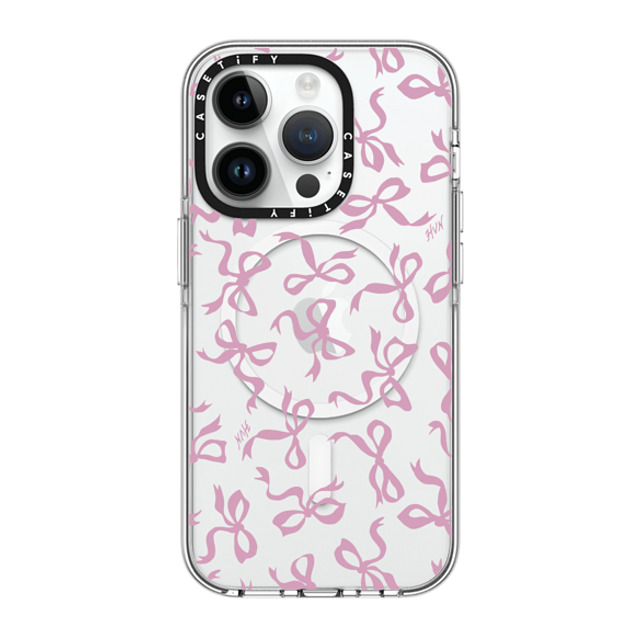 HVN by Harley Viera-Newton x CASETiFY iPhone 14 Pro ケース クリア クリア ケース MagSafe対応 BOWS