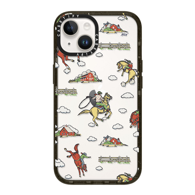 HVN by Harley Viera-Newton x CASETiFY iPhone 14 ケース ブラック インパクトケース RODEO COWBOY