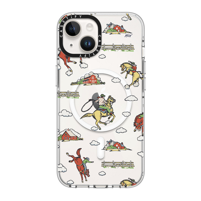 HVN by Harley Viera-Newton x CASETiFY iPhone 14 ケース クリア クリア ケース MagSafe対応 RODEO COWBOY