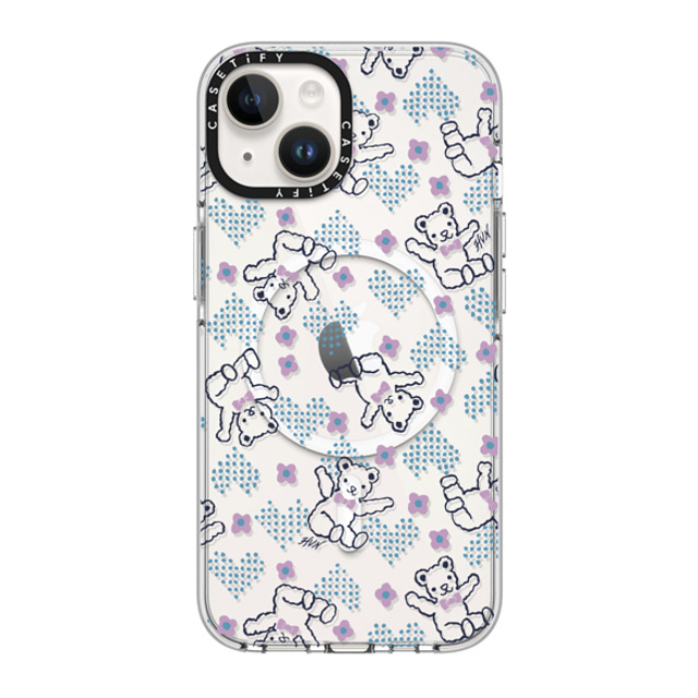 HVN by Harley Viera-Newton x CASETiFY iPhone 14 Case Clear Clear Case MagSafe Compatible TEDDY HEART HVN by Harley Viera-Newton x CASETiFY iPhone 14 Case Clear Clear Case MagSafe Compatible TEDDY HEART