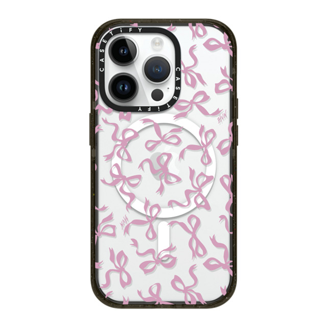 HVN by Harley Viera-Newton x CASETiFY iPhone 14 Pro ケース ブラック インパクトケース MagSafe対応 BOWS