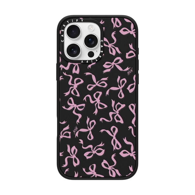 HVN by Harley Viera-Newton x CASETiFY iPhone 16 Pro Max ケース マットブラック インパクトケース MagSafe対応 BOWS