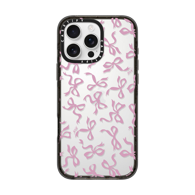 HVN by Harley Viera-Newton x CASETiFY iPhone 16 Pro Max ケース ブラック インパクトケース BOWS