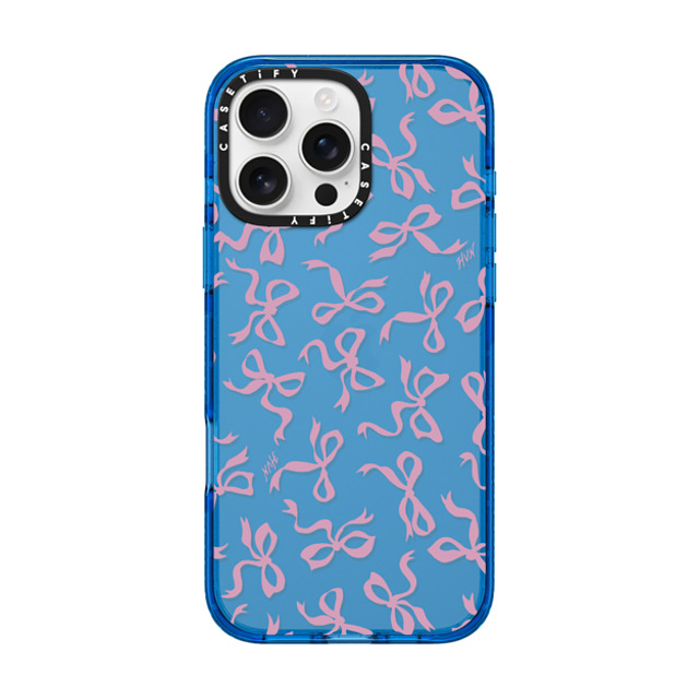 HVN by Harley Viera-Newton x CASETiFY iPhone 16 Pro Max ケース スカイブルー インパクトケース BOWS