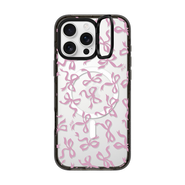 HVN by Harley Viera-Newton x CASETiFY iPhone 16 Pro Max ケース ブラック インパクトリングスタンドケース MagSafe対応 BOWS