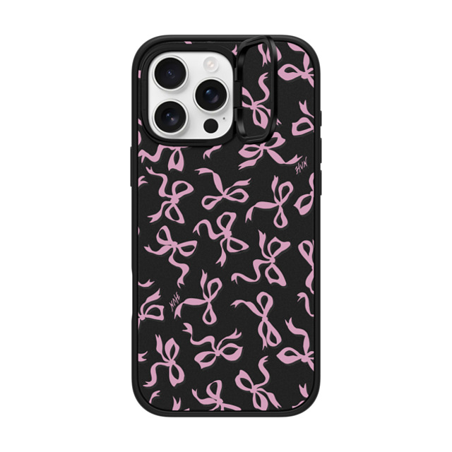 HVN by Harley Viera-Newton x CASETiFY iPhone 16 Pro Max ケース マットブラック インパクトリングスタンドケース MagSafe対応 BOWS