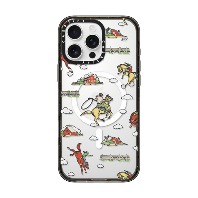 HVN by Harley Viera-Newton x CASETiFY iPhone 16 Pro Max ケース ブラック インパクトケース MagSafe対応 RODEO COWBOY