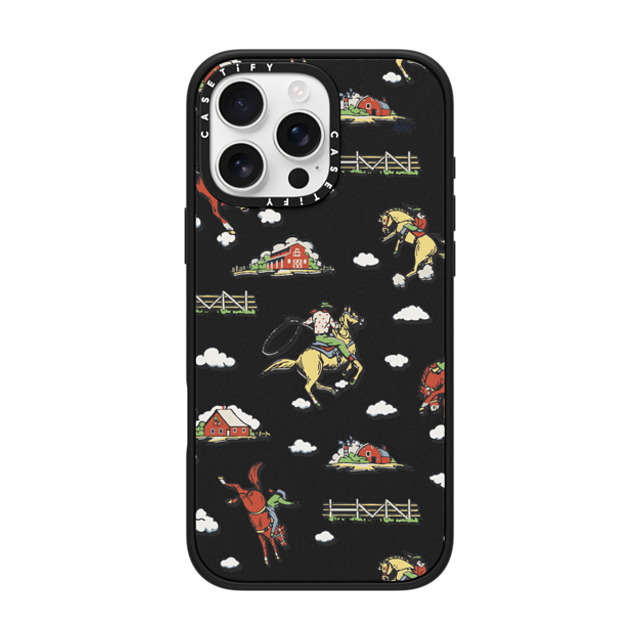 HVN by Harley Viera-Newton x CASETiFY iPhone 16 Pro Max ケース マットブラック インパクトケース MagSafe対応 RODEO COWBOY